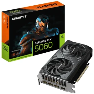 Placa de Video Gigabyte GeForce RTX 5060 WINDFORCE MAX OC 8GB GDDR7