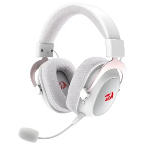 Auriculares Inalámbricos Redragon Zeus Pro H510, Gamer, RGB, Bluetooth, Blanco