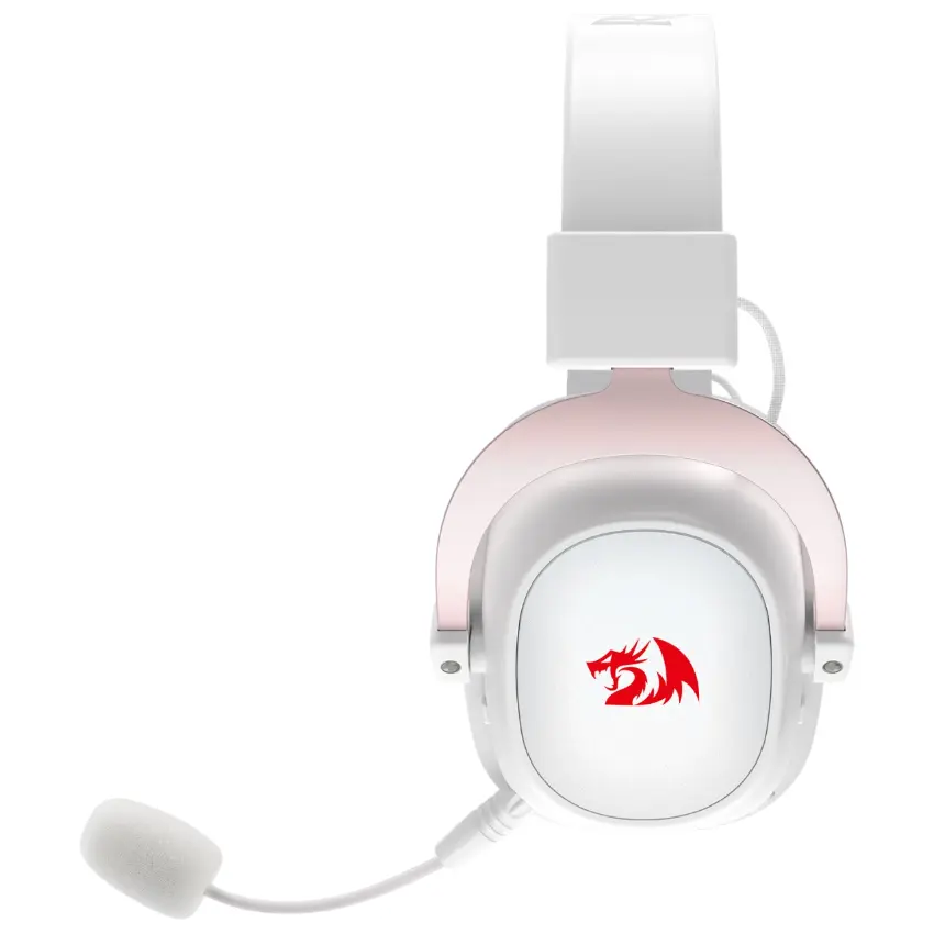 Auriculares Inalámbricos Redragon Zeus Pro H510, Gamer, RGB, Bluetooth, Blanco