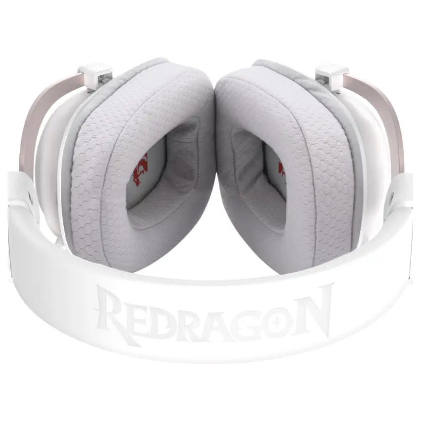 Auriculares Inalámbricos Redragon Zeus Pro H510, Gamer, RGB, Bluetooth, Blanco