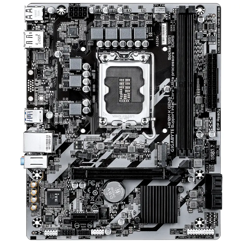 Motherboard Gigabyte H810M K GEN5, Socket 1851 Motherboard Gigabyte H810M K GEN5, Socket 1851