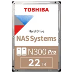 Disco Interno Toshiba N300 Pro 22TB SATA3 7200rpm 512MB Cache 3.5"