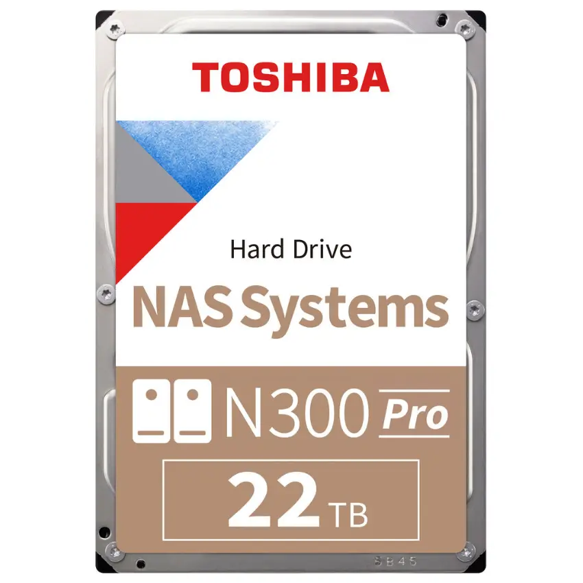Disco Interno Toshiba N300 Pro 22TB SATA3 7200rpm 512MB Cache 3.5"