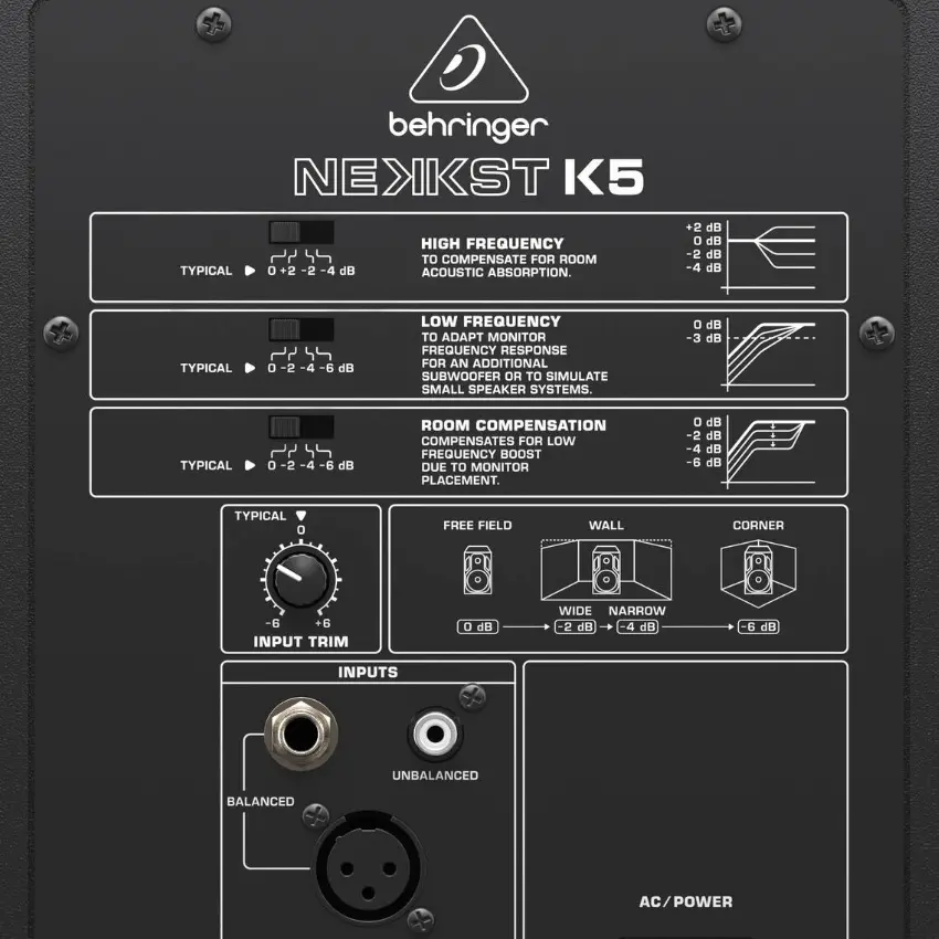 Monitor de Estudio Biamplificado Behringer NEKKST K5