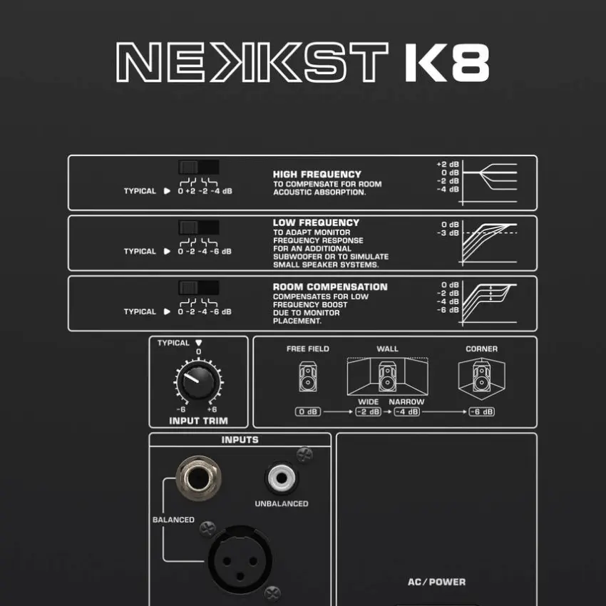Monitor de Estudio Biamplificado Behringer NEKKST K8