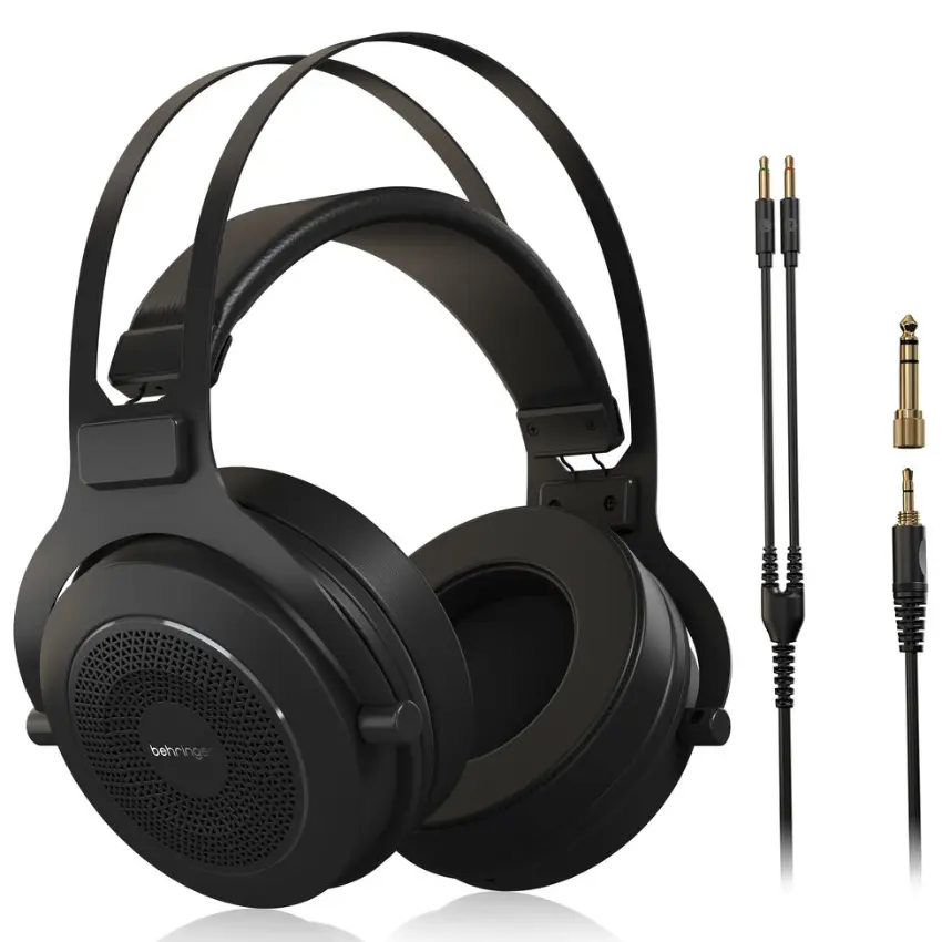 Auriculares de Monitoreo Abiertos Behringer OMEGA, Estilo Retro (Negro)