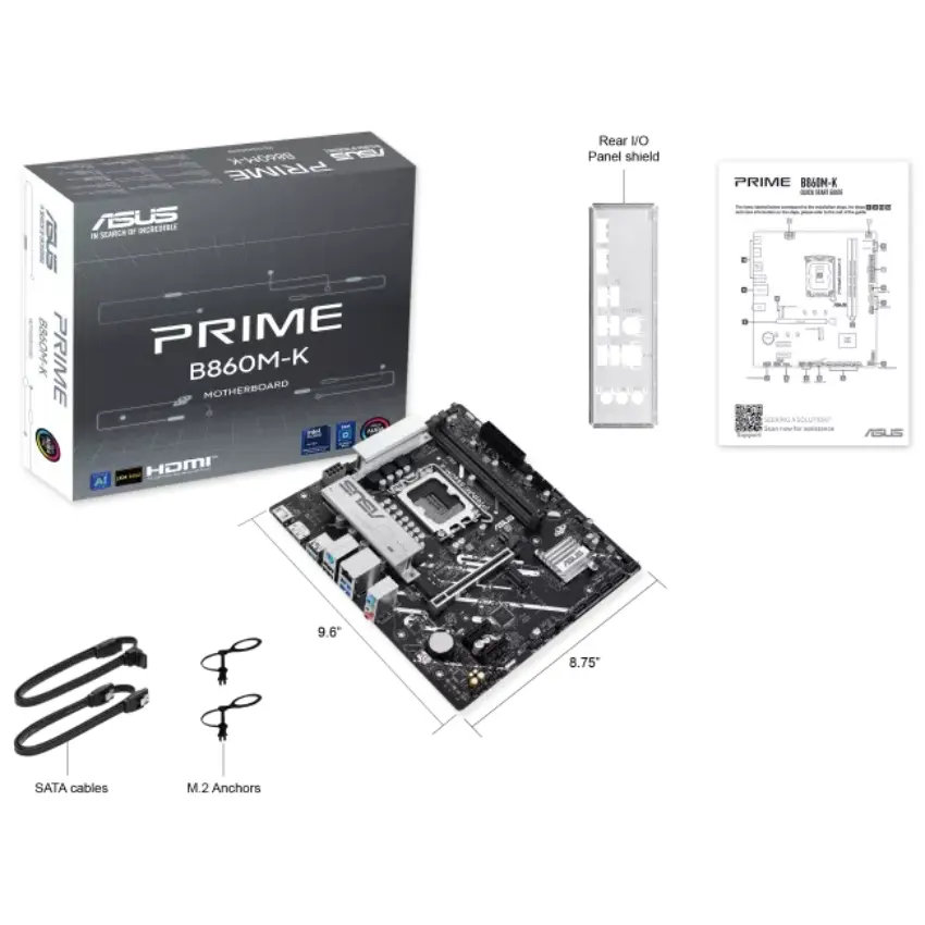 Motherboard ASUS PRIME B860M-K, Socket 1851 Motherboard ASUS PRIME B860M-K, Socket 1851