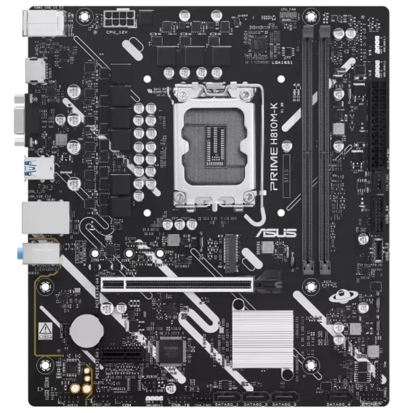 Motherboard ASUS PRIME H810M-K, Socket 1851 Motherboard ASUS PRIME H810M-K, Socket 1851