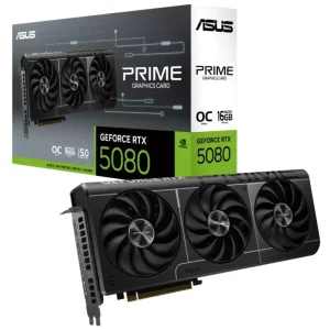 Placa de Video ASUS PRIME GeForce RTX 5080 16GB GDDR7 OC Edition