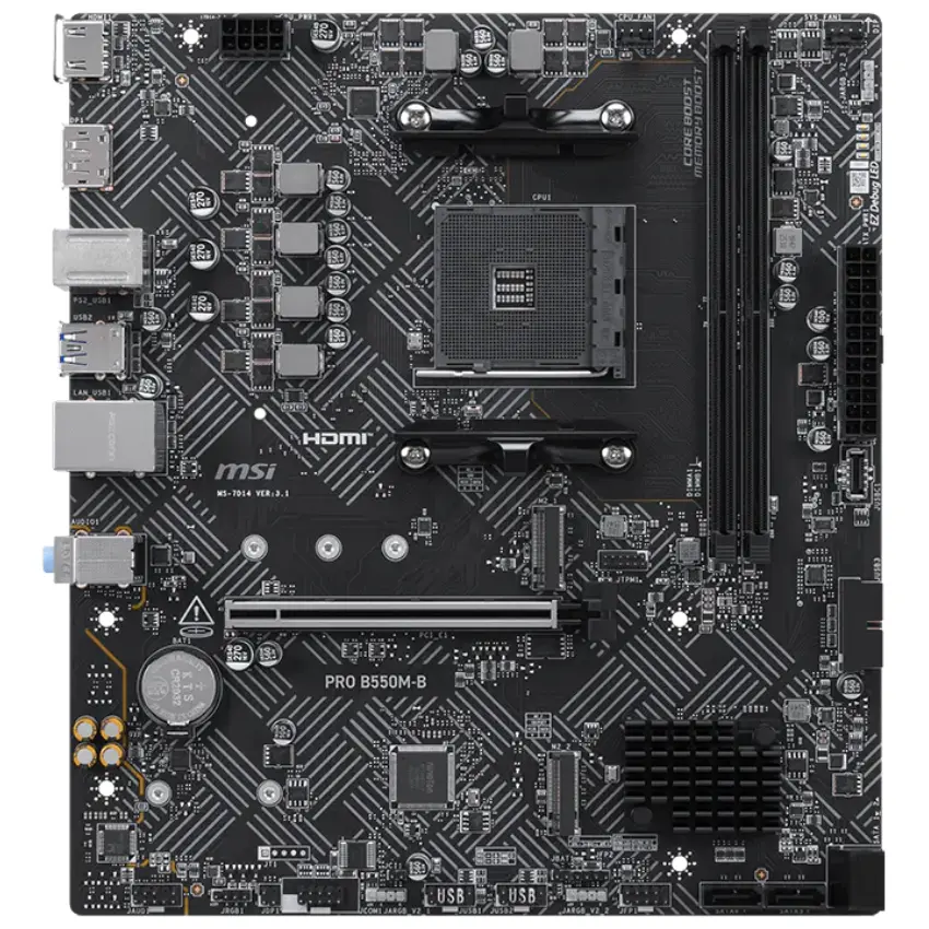 Motherboard MSI PRO B550M-B, Socket AM4