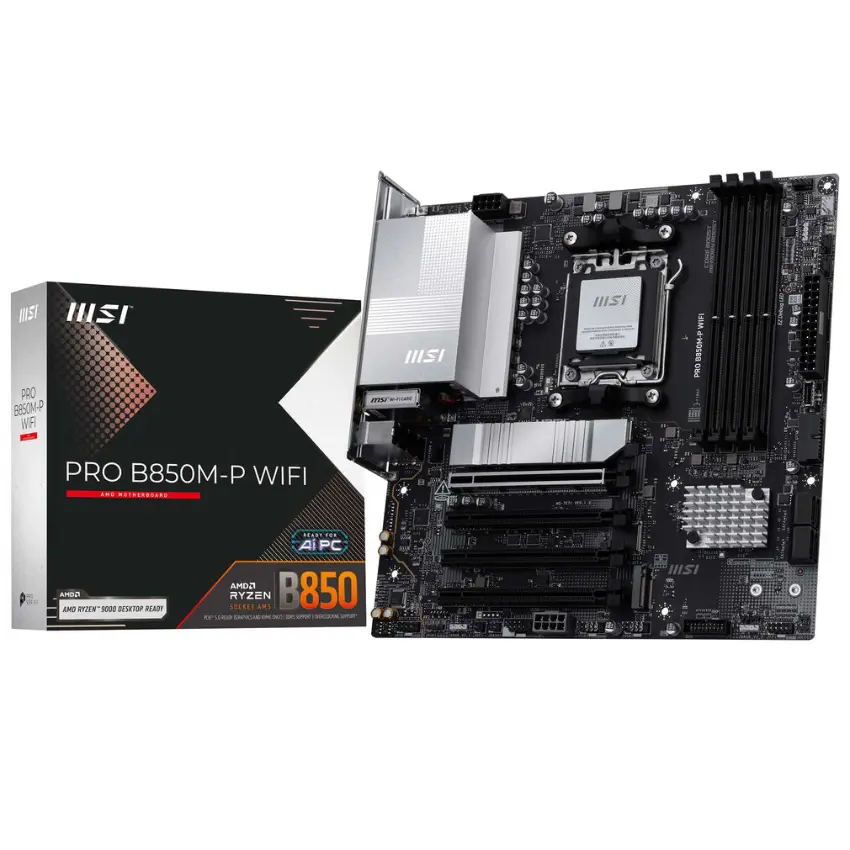 Motherboard MSI PRO B850M-P WIFI, Socket AM5 Motherboard MSI PRO B850M-P WIFI, Socket AM5