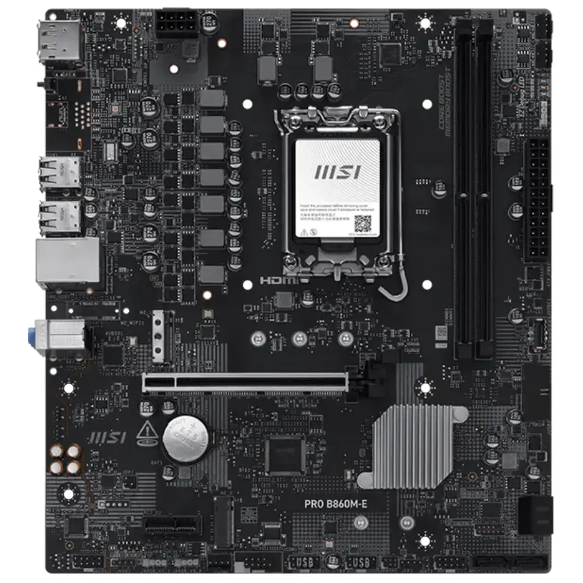 Motherboard MSI PRO B860M-E, Socket 1851 Motherboard MSI PRO B860M-E, Socket 1851