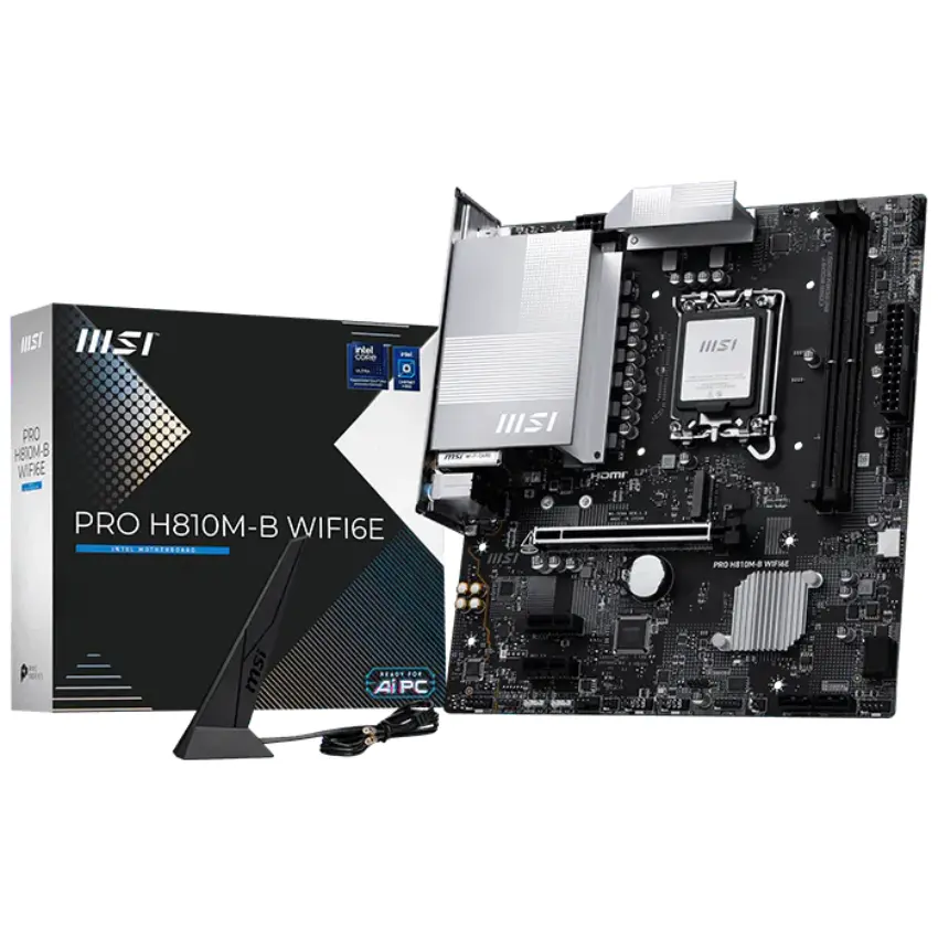 Motherboard MSI PRO H810M-B WIFI6E, Socket 1851 Motherboard MSI PRO H810M-B WIFI6E, Socket 1851