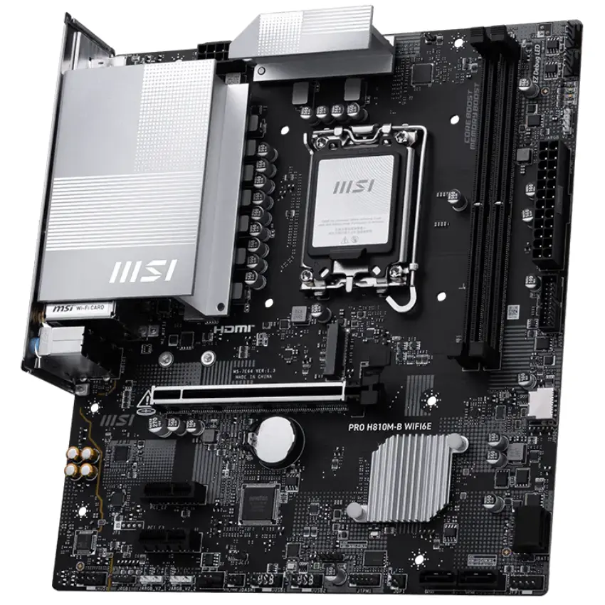 Motherboard MSI PRO H810M-B WIFI6E, Socket 1851 Motherboard MSI PRO H810M-B WIFI6E, Socket 1851