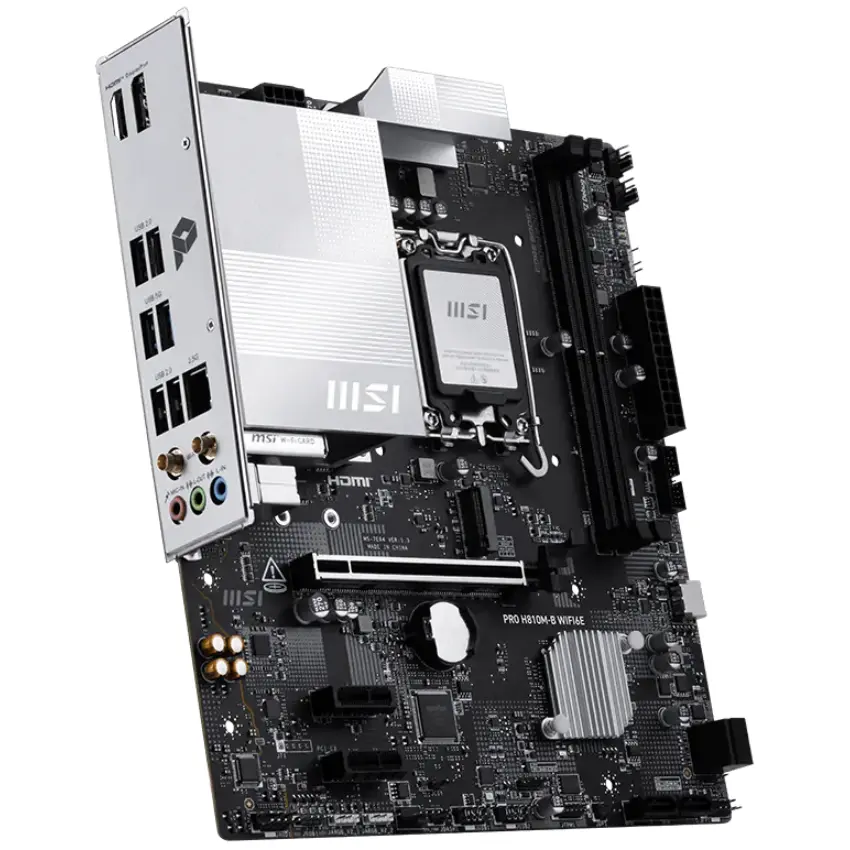 Motherboard MSI PRO H810M-B WIFI6E, Socket 1851 Motherboard MSI PRO H810M-B WIFI6E, Socket 1851