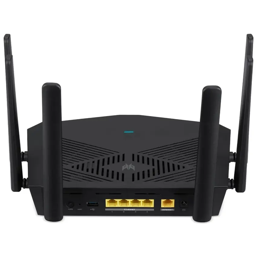 Router Wi-Fi Acer Predator Connect W6x, AX6000, Doble banda, Negro