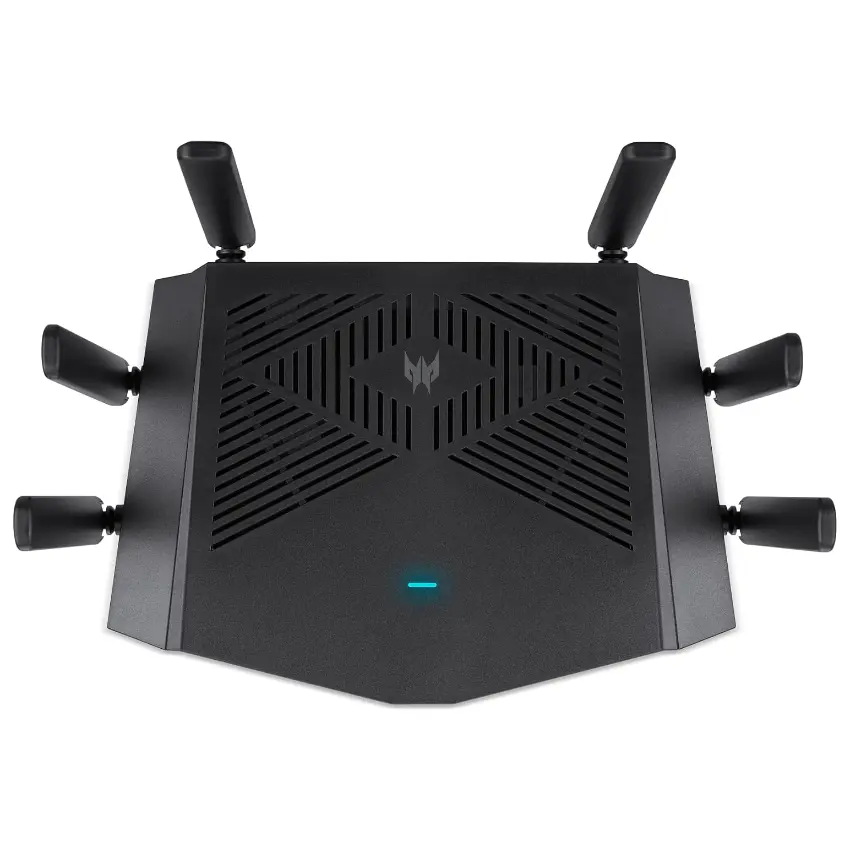 Router Wi-Fi Acer Predator Connect W6x, AX6000, Doble banda, Negro