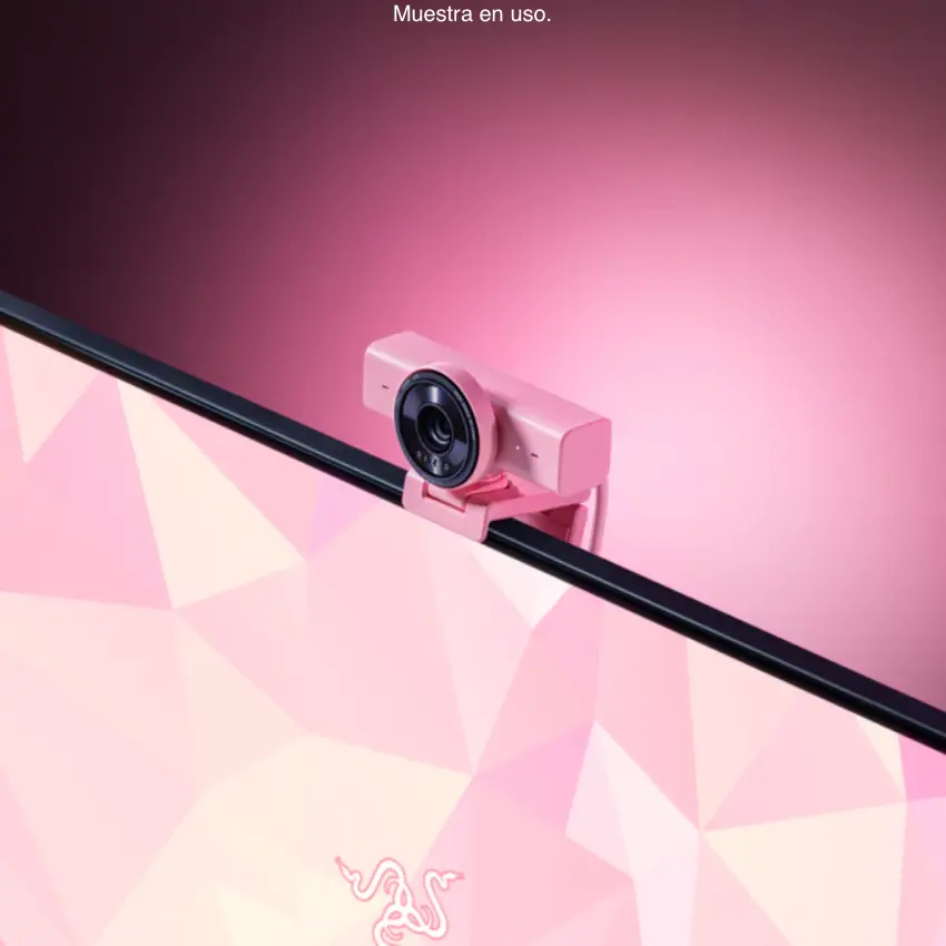 Cámara Web Razer Kiyo V2 X, Quartz Pink, Rosa