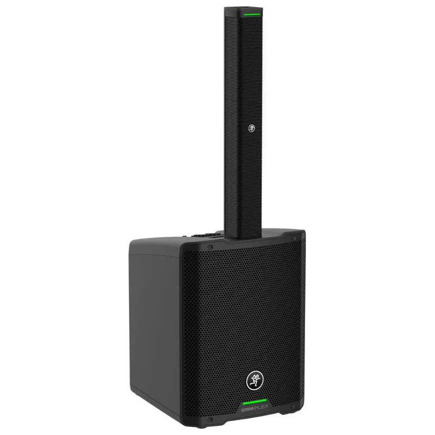 Sistema de Sonido de Columna Mackie SRM-FLEX, Woofer 10", Potencia 1300W, Todo en uno, Mezclador, Bluetooth y DSP