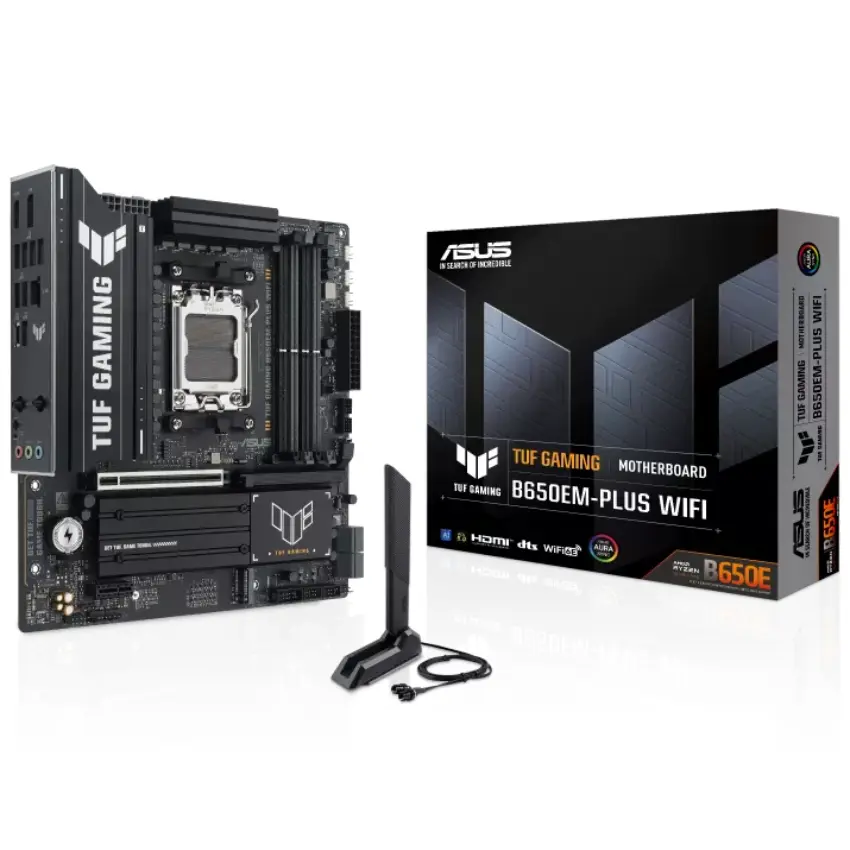Motherboard ASUS TUF GAMING B650EM-PLUS WIFI, Socket AM5 Motherboard ASUS TUF GAMING B650EM-PLUS WIFI, Socket AM5