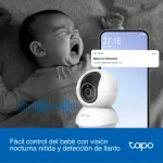 Cámara de Seguridad Wi-Fi TP-Link Tapo C250, 4K, 8 MP, Pan / Tilt, Visión nocturna, Interior