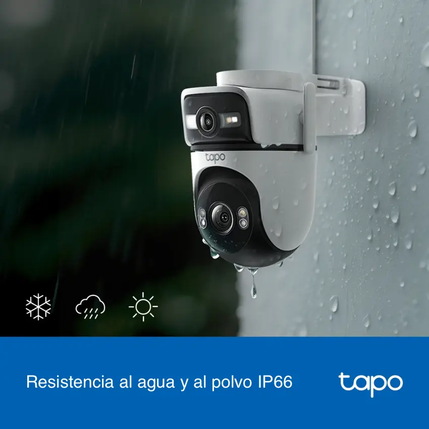 Cámara de Seguridad Wi-Fi TP-Link Tapo C545D, 3 MP, Doble lente, Pan / Tilt, Visión nocturna, Exterior