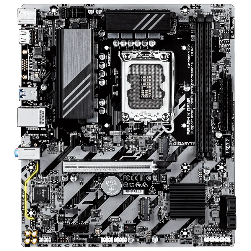 Motherboard Gigabyte B860M K GEN5, Socket 1851 Motherboard Gigabyte B860M K GEN5, Socket 1851