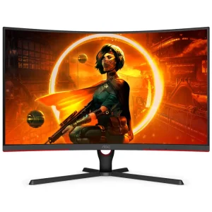Monitor Gamer AGON by AOC C32G3E, 31.5", VA, 165Hz, Curvo, 1000R, 1920x1080, 1ms, DisplayPort, HDMI