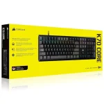 Teclado Corsair K70 CORE, Iluminación LED, Interruptores Lineales MLX Red, Gamer, Inglés, Gris Oscuro