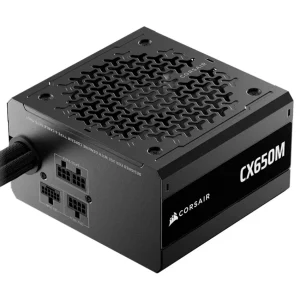 Fuente de Alimentación Semi Modular Corsair CX650M, 650W, 80 PLUS Bronze, Interfaz de Cableado Lateral, Preparada para PCIe 5.1