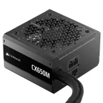Fuente de Alimentación Semi Modular Corsair CX650M, 650W, 80 PLUS Bronze, Interfaz de Cableado Lateral, Preparada para PCIe 5.1