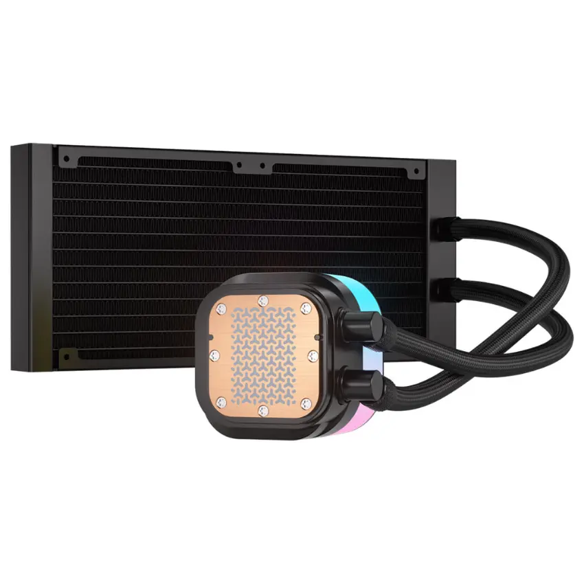 Refrigerador Líquido para CPU Corsair iCUE LINK TITAN 240 RX RGB AIO, Water Cooler, Negro
