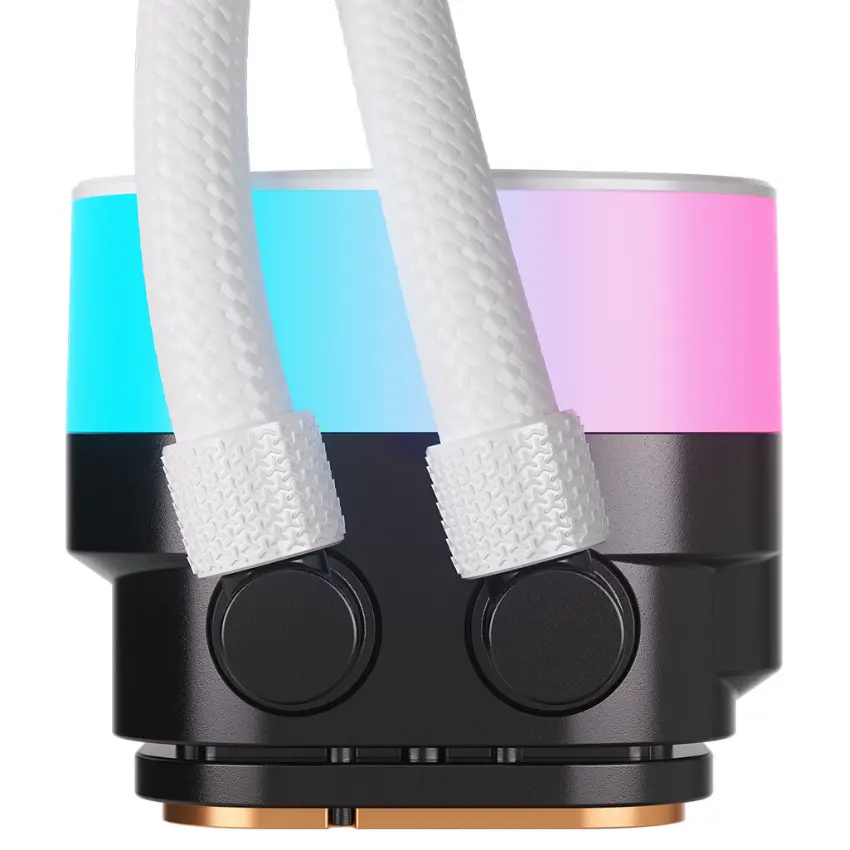 Refrigerador Líquido para CPU Corsair iCUE LINK TITAN 240 RX RGB AIO, Water Cooler, Blanco