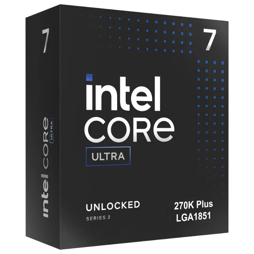 Procesador Intel Core Ultra 7 270K Plus, 3.7GHz, 24 Núcleos, 36MB L3, Sin cooler/disipador, Socket LGA1851, BOX Procesador Intel Core Ultra 7 270K Plus, 3.7GHz, 24 Núcleos, 36MB L3, Sin cooler/disipador, Socket LGA1851, BOX