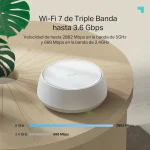 Sistema Wi-Fi Mesh TP-Link Deco BE22, Gigabit, BE3600, Doble Banda, Pack de 3