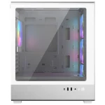Gabinete Cooler Master Elite 350, Micro ATX, Sin Fuente, Vidrio Templado, 4 Fan 12 cm ARGB, Blanco