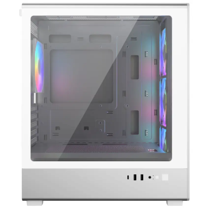 Gabinete Cooler Master Elite 350, Micro ATX, Sin Fuente, Vidrio Templado, 4 Fan 12 cm ARGB, Blanco Gabinete Cooler Master Elite 350, Micro ATX, Sin Fuente, Vidrio Templado, 4 Fan 12 cm ARGB, Blanco