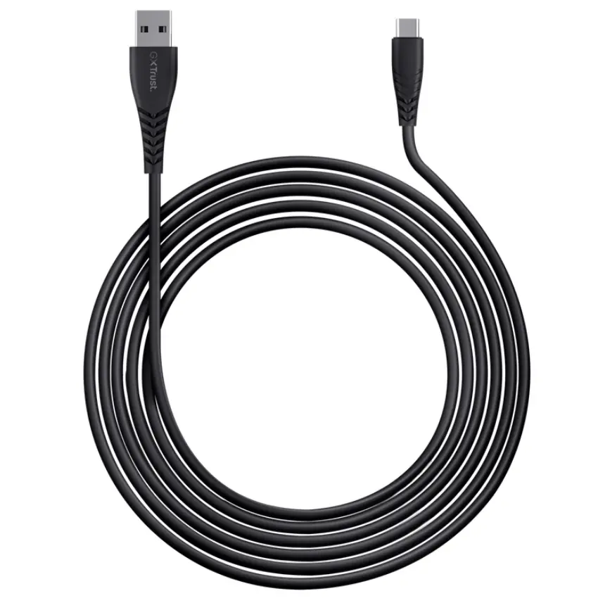 Cable USB-C a USB-A Trust Gaming GXT 226, 3 Metros de Largo Cable USB-C a USB-A Trust Gaming GXT 226, 3 Metros de Largo