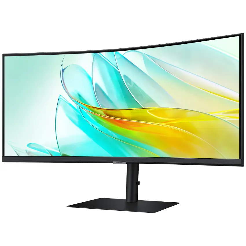 Monitor Samsung ViewFinity S6 S65UC, 34", VA, 100Hz, Curvo, 1000R, 3440x1440, 5ms, DisplayPort, HDMI, USB-C, USB-A, RJ-45