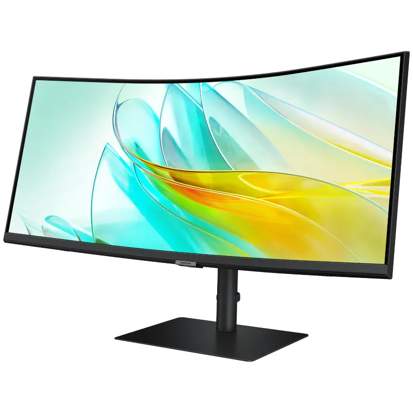 Monitor Samsung ViewFinity S6 S65UC, 34", VA, 100Hz, Curvo, 1000R, 3440x1440, 5ms, DisplayPort, HDMI, USB-C, USB-A, RJ-45
