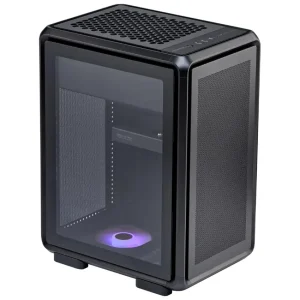 Gabinete Cooler Master MasterFrame 400 Mesh, Micro-ATX, Sin Fuente, Vidrio Templado, 1 Fan 12 cm ARGB, Negro