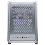 Gabinete Cooler Master MasterFrame 400 Mesh, Micro-ATX, Sin Fuente, Vidrio Templado, 1 Fan 12 cm ARGB, Plateado