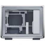 Gabinete Cooler Master MasterFrame 400 Mesh, Micro-ATX, Sin Fuente, Vidrio Templado, 1 Fan 12 cm ARGB, Plateado