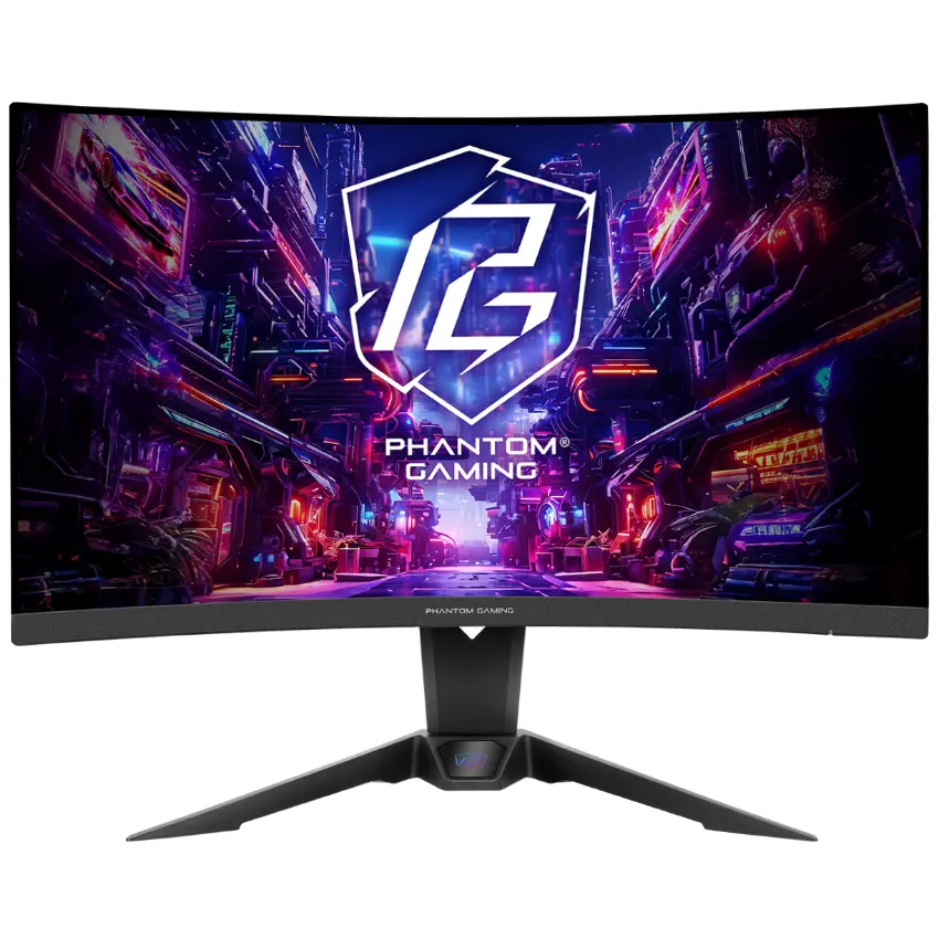 Monitor Gamer ASRock PG27QRT2A, 27", VA, 180Hz, Curvo, 1500R, 2560x1440, 1ms, DisplayPort, HDMI