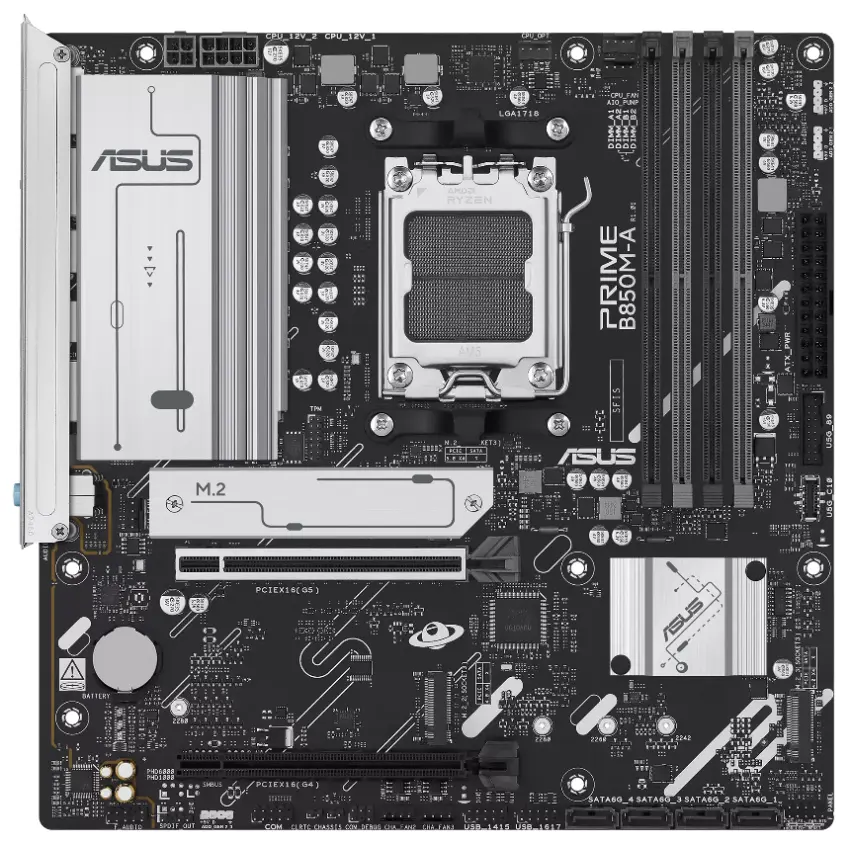 Motherboard ASUS PRIME B850M-A, Socket AM5 Motherboard ASUS PRIME B850M-A, Socket AM5