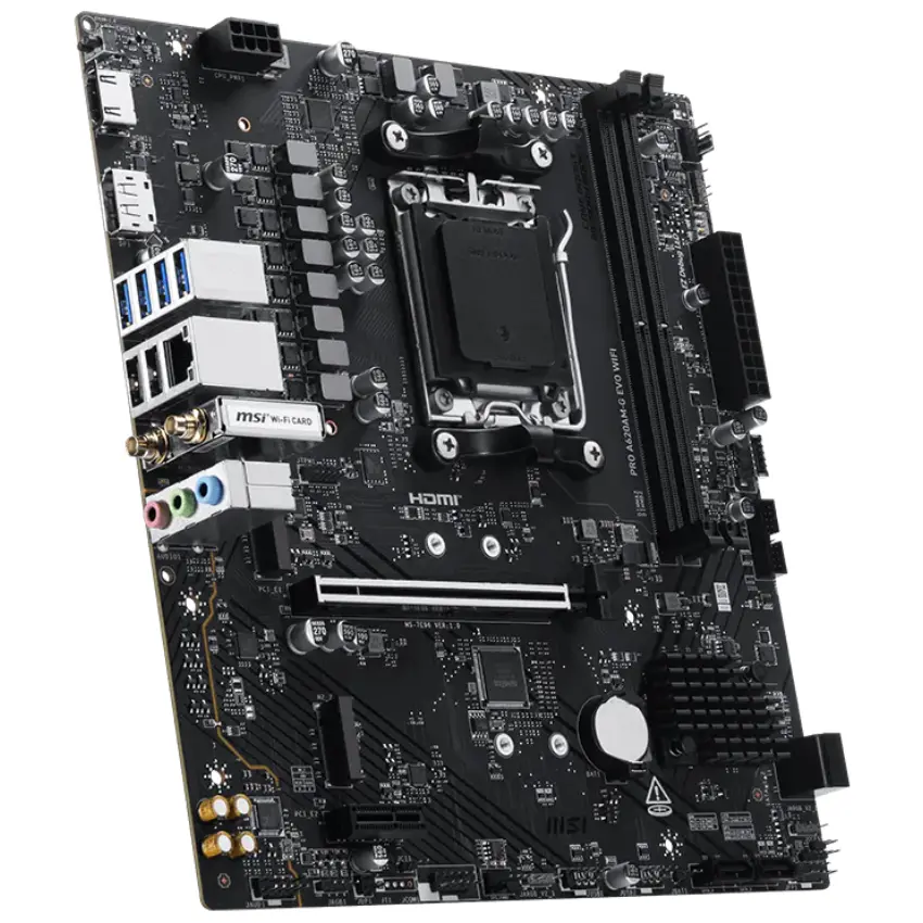 Motherboard MSI PRO A620AM-G EVO WIFI, Socket AM5 Motherboard MSI PRO A620AM-G EVO WIFI, Socket AM5