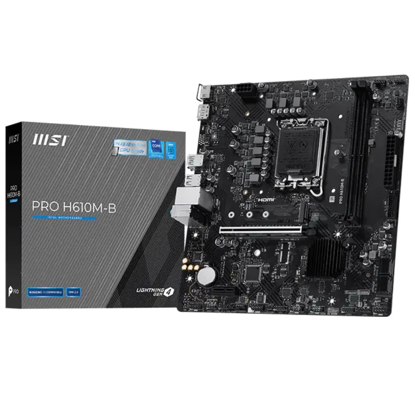 Motherboard MSI PRO H610M-B, Socket 1700 Motherboard MSI PRO H610M-B, Socket 1700