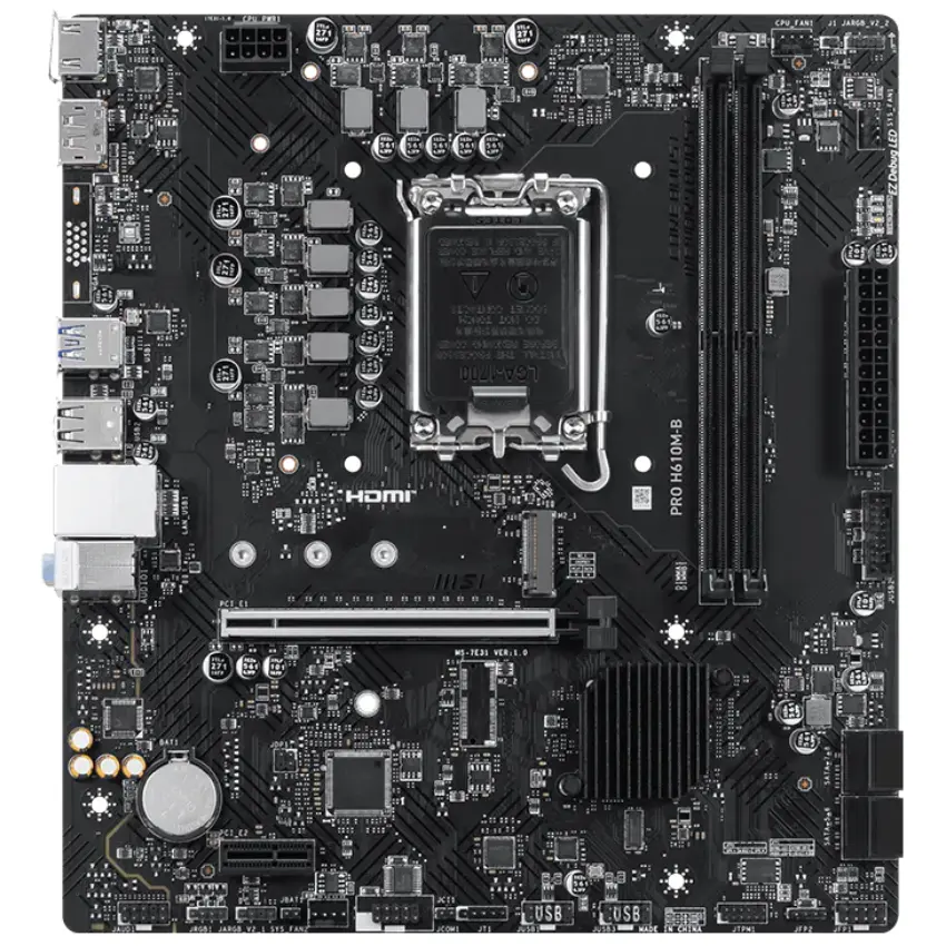 Motherboard MSI PRO H610M-B, Socket 1700 Motherboard MSI PRO H610M-B, Socket 1700