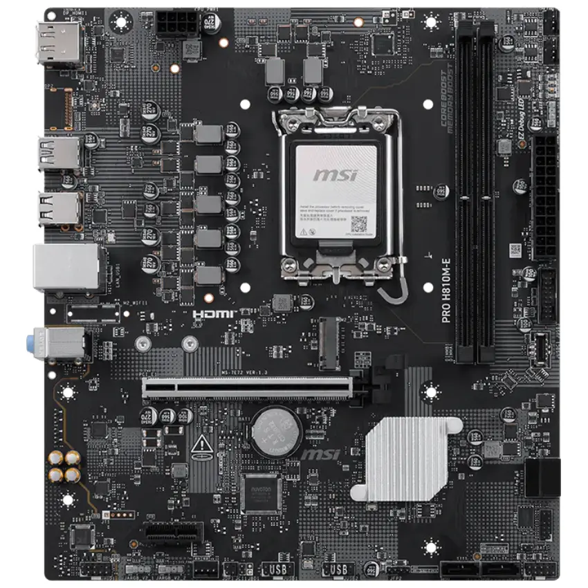Motherboard MSI PRO H810M-E, Socket 1851 Motherboard MSI PRO H810M-E, Socket 1851