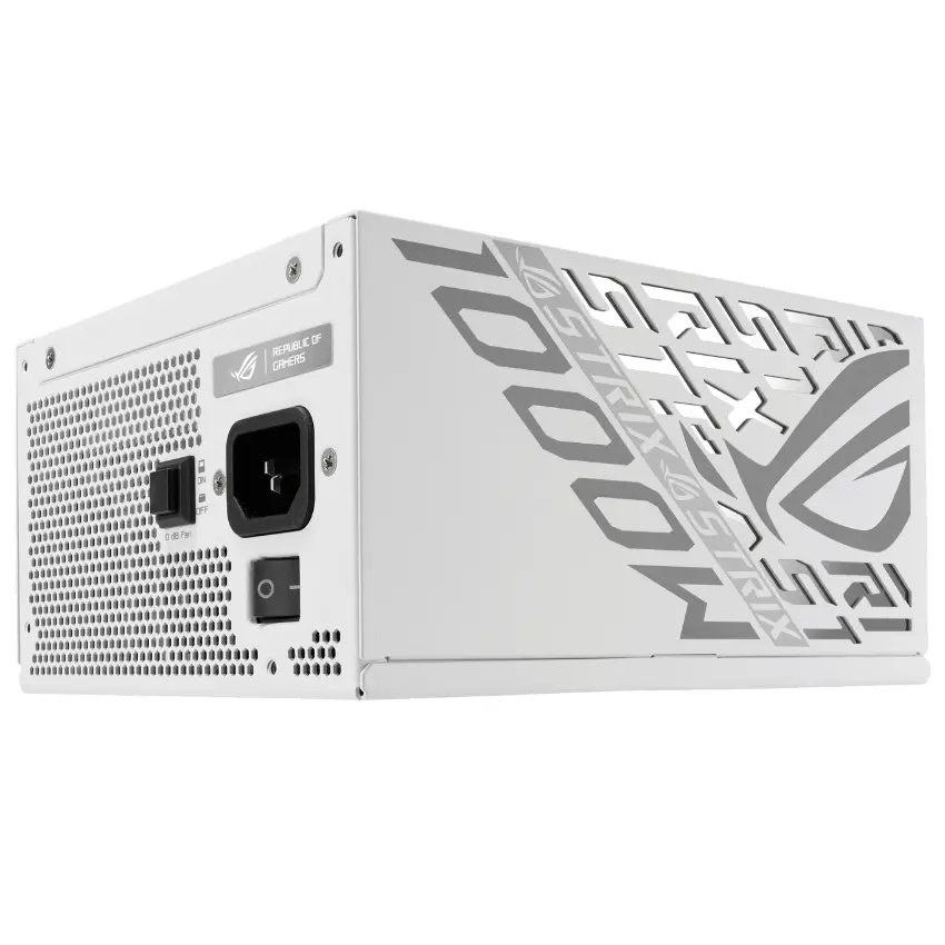 Fuente de alimentación modular ASUS ROG Strix 1000W Platinum White Edition Fuente de alimentación modular ASUS ROG Strix 1000W Platinum White Edition